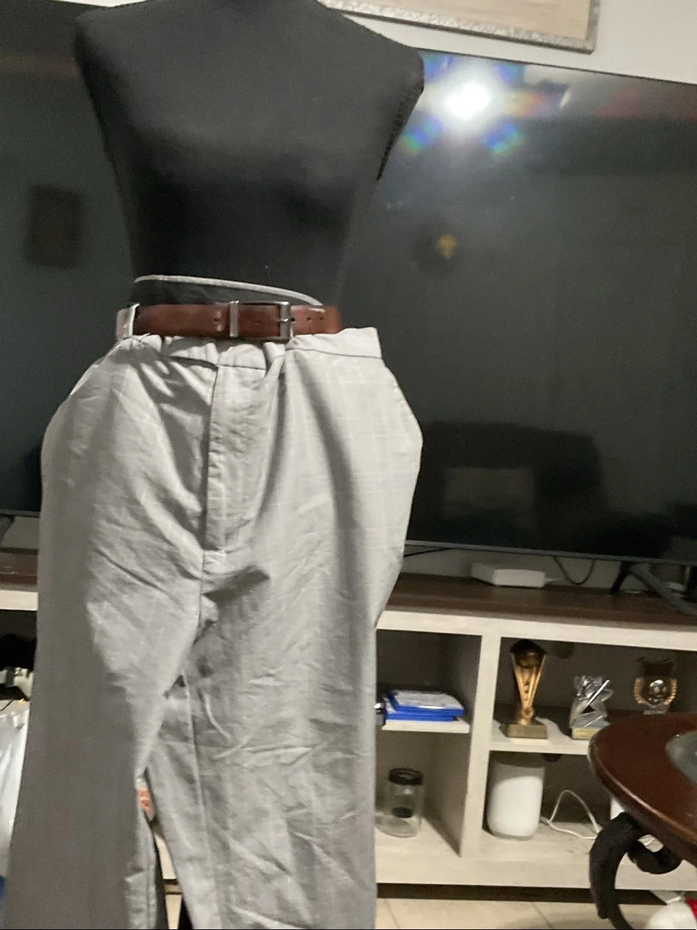 Tommy Hilfiger Light Gray Men's Dress Pants